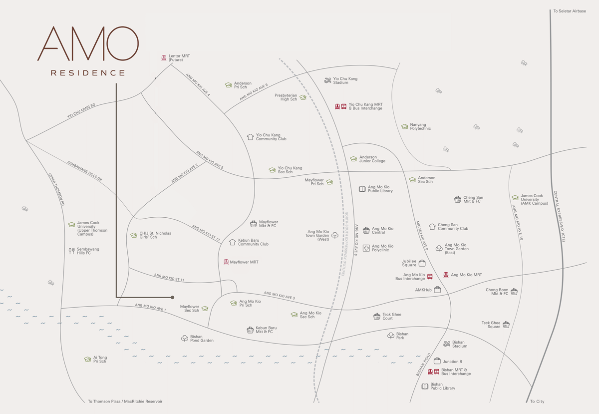 AMO Residence Location Ang Mo Kio Ave 1 Map