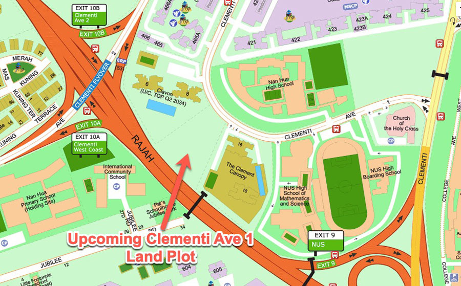 Clementi Ave 1 GLS Map