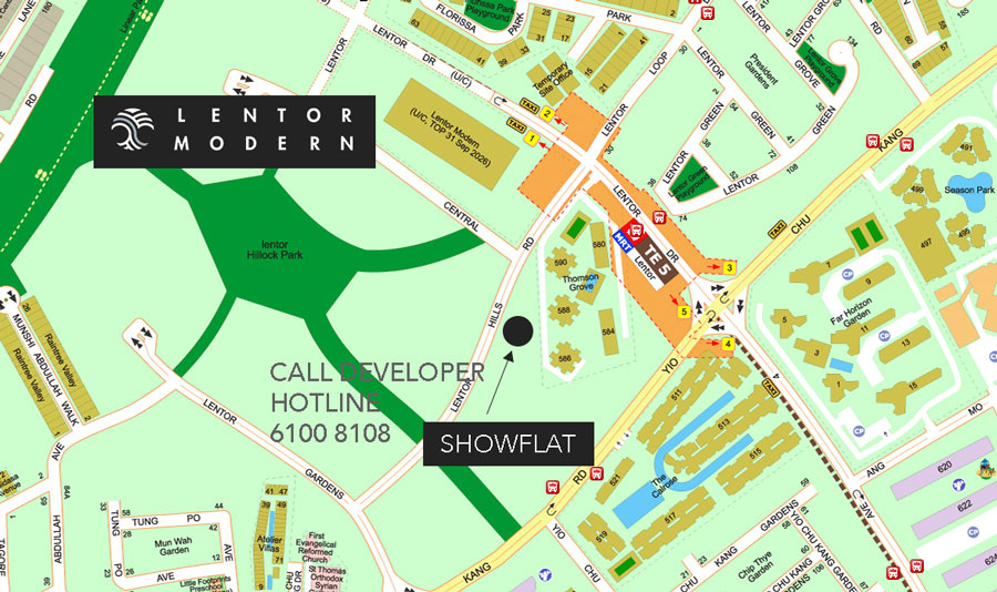 Lentor Modern Showflat Location