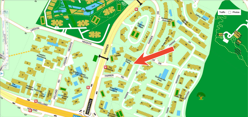 Sutton Place Map